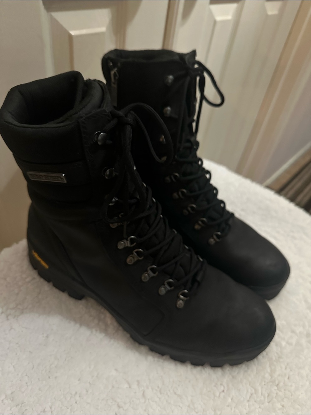 Harley-Davidson Men’s Black Lace-Up Work Boots